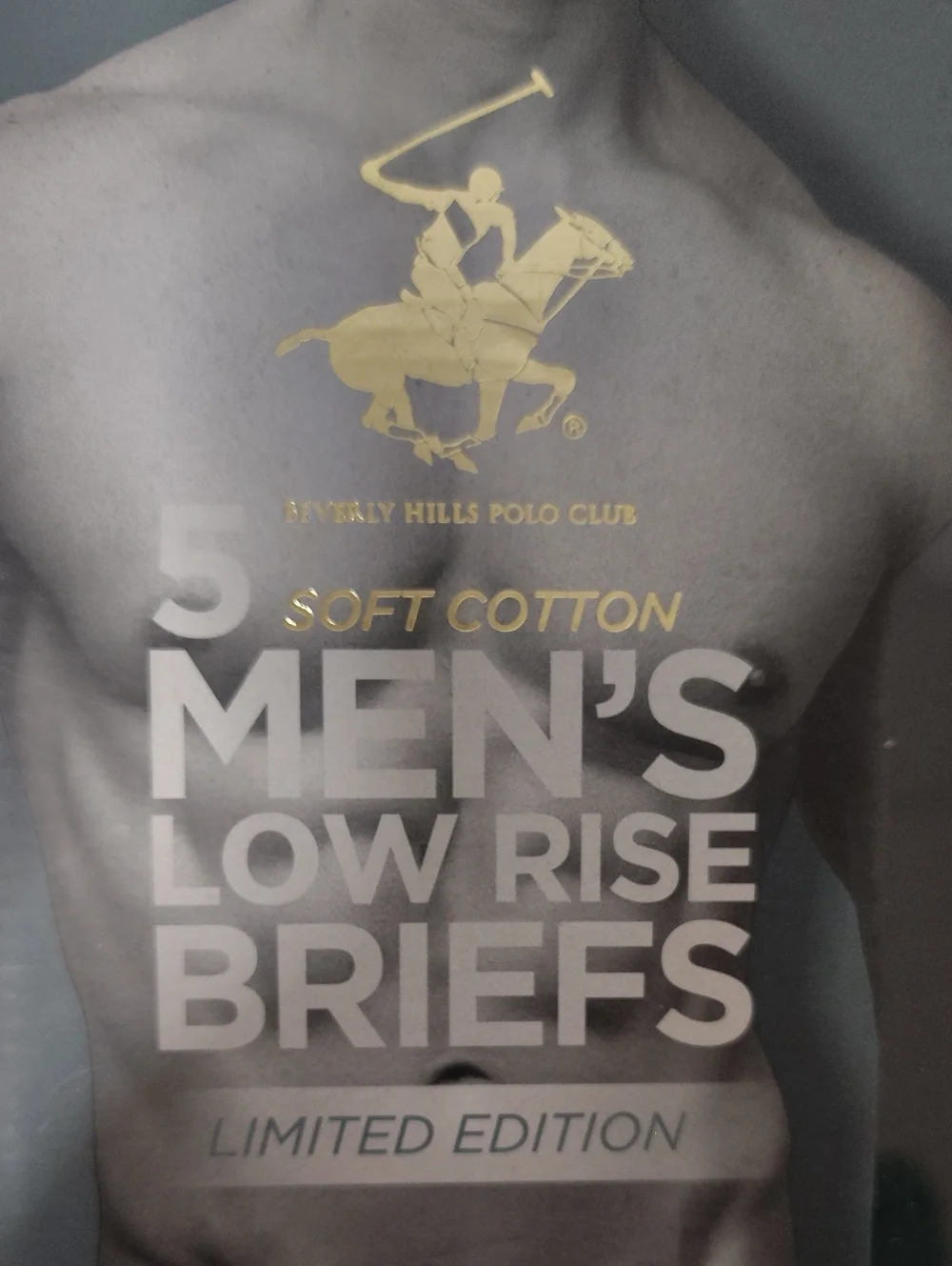 Beverly Hills Polo Club Men's Low Rise Briefs - 5 Pack - Size L